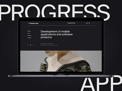 Progress app Shot creative digital ui ui ux design web deisgn webdesign website