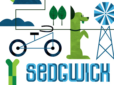 Sedgwick County Park ict kansas park poster sedgwick wichita woofstock