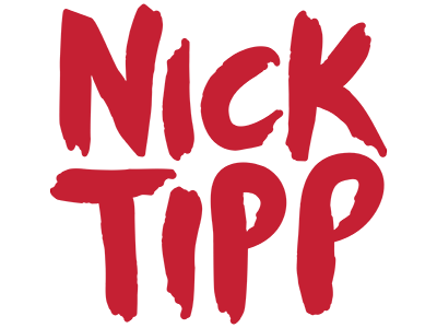 Nick Tipp logo identity lettering logo