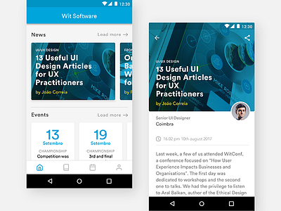 Wit Software concept app software ui ux