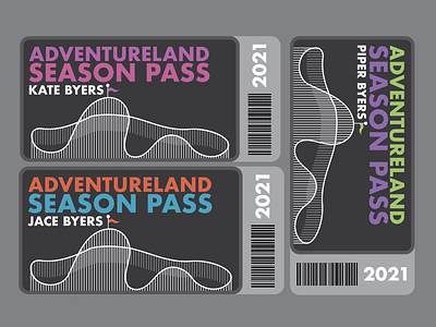 Adventureland Christmas Gift Cards adventureland amusement park barcode christmas flag giftcard iowa rollercoaster