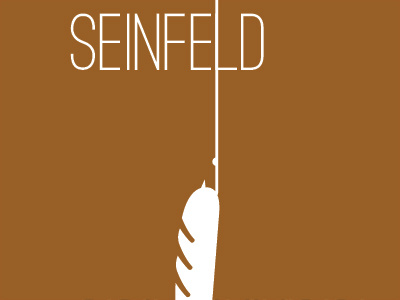 Seinfeld Minimal brown hook marble rye minimal poster seinfeld tv