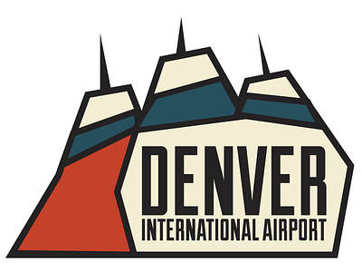 DIA Logo airport colorado denver plane tent terminal