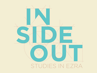 Inside Out – A Sermon Series Logo arrow blueprint build heart negative space