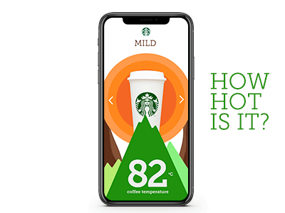 Starbucks Dribbble ui ux