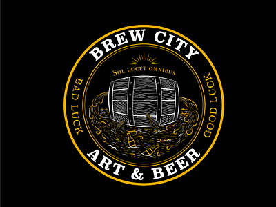 Sol Lucet Omnibus art barrel beer classic. traditional design digital illustration lucky