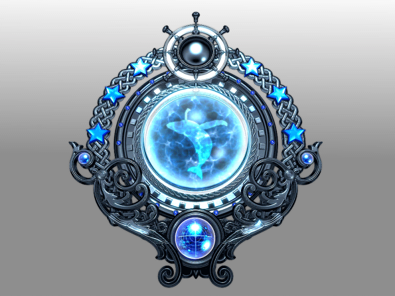emblem 3d blue emblem gif