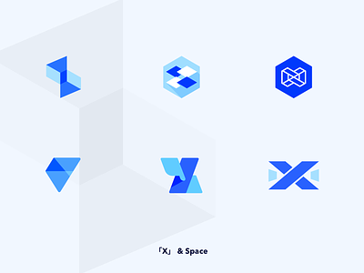 X&Space branding ci icon logo vi x