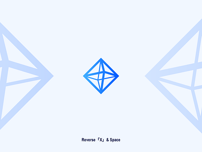 Reverse「X」& Space branding ci icon logo vi