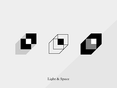 Light&Space design icon logo