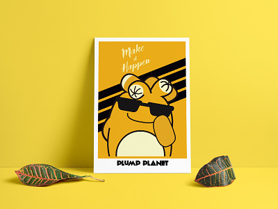 PlumpPlanet Story Poster - Make it Happen! brandidentity branding cartoon character characterdesign coffeemug graphicdesign kids logo productdesign stickerdesign succulent