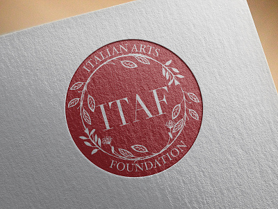 Logo Design for Italian Arts Foundation brandidentity branding graphicdesign graphicdesigner layoutdesign package premium professional reportdesign