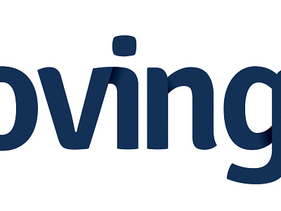 Moving logo typography