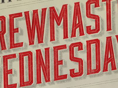 Brewmaster retro typography