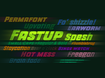 FastUp Typeface 2023 bitcoin branding design display illustration logo typography