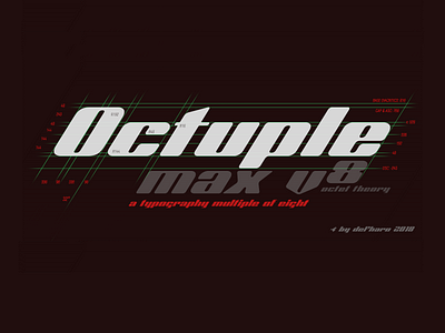 Octuple Max V8 alternates bitcoin branding brands currencies display font inclined latin extended a logo open type open type features typeface typography vintage