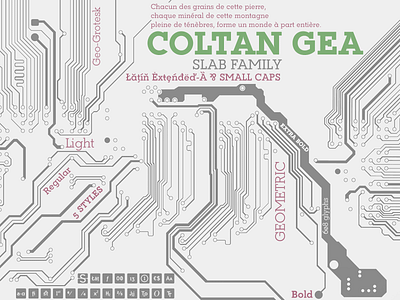 Coltan Gea Slab-Serif fonts family