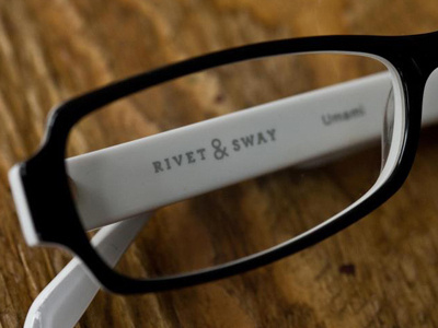 Rivet Sway Logo branding eye glasses logo