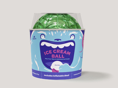 YayLabs! Ice Cream Ball Packaging form factor ice cream monster packaging toy