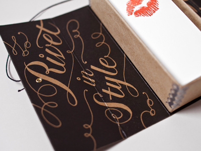 Rivet & Sway Packaging calligraphy packaging