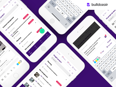 Bulldozair - New iOS App branding ui ux