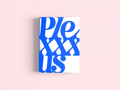 Plexxxus blue book cover french magazine sexy typography