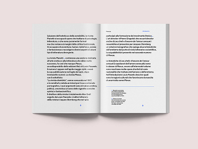 Plexxxus blue book editorial minimal pages text