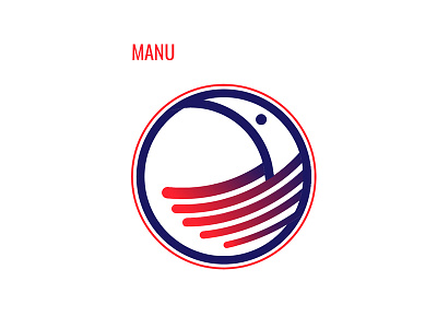 Manu bird hawaii iiwi logo red sea seaside swim waves wings