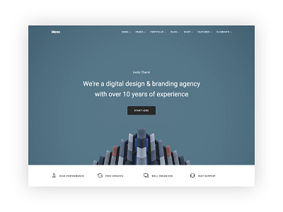 Agency & Studio Template agency clean creative html5 minimal modern web design