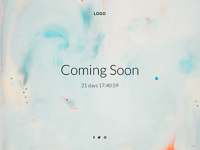 Coming Soon Template clean coming soon fullscreen minimal modern simple template under maintainence web design