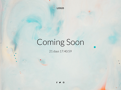 Coming Soon Template clean coming soon fullscreen minimal modern simple template under maintainence web design