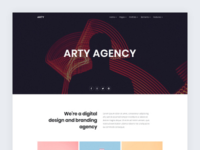 Modern Agency agency business clean contemporary creative html5 modern portfolio simple simplistic ui web design web template