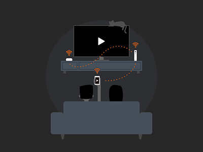 On the same Wifi android firefox illustration roku ui