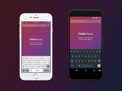 Firefox Focus for iOS & Android android app icon browser firefox focus ios mobile photon privacy private ui ux