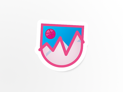 Activity Explorers Badge dribbble stickers free giveaway playoff sticker mule sticker pack