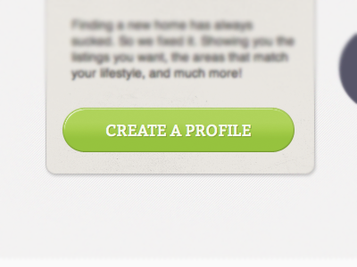 Create a profile bevel button call to action create gradient green profile screen shot screenshot ui