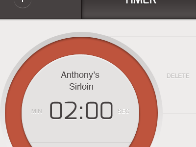 Timer UI android clock countdown indicate mobile radial steak time timer ui