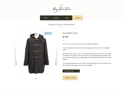 Item profile page e commerce fashion item product profile rogue shop store ui web webstore