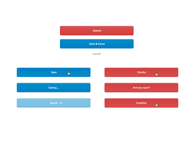 Buttons on mobile buttons confirm confirmation delete design mobile save ui ux web