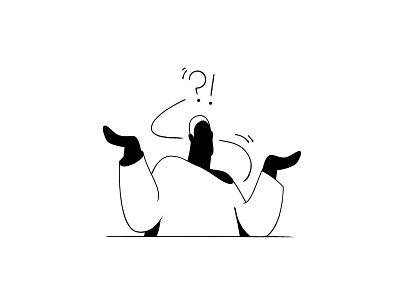 Say what?! black and white character character design character illustration hand draw hand drawn illustration line minimal illustration natural saas saas app saas design shopify shopify app shopify store