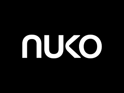 NUKO asian bold circular cirle friendly human japan light logo logotype minimal optics rounded soft tech technology type typographical typography vision