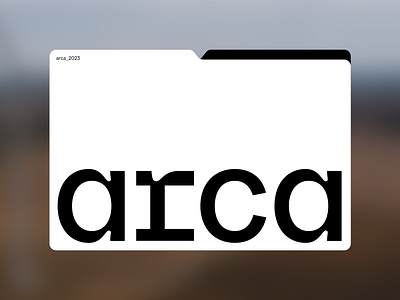 arca arc architectural black contemporary grotesk logo logotype minimal monospace soft type typography