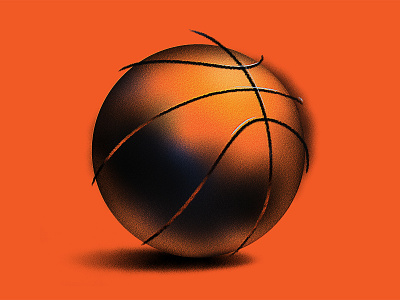 Basketball 3d ball basketball game highlight illustration jordan orange play shadowing sports