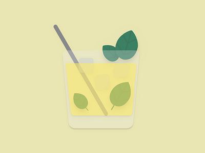 Mint Julet cocktail illustration mint mintjulet