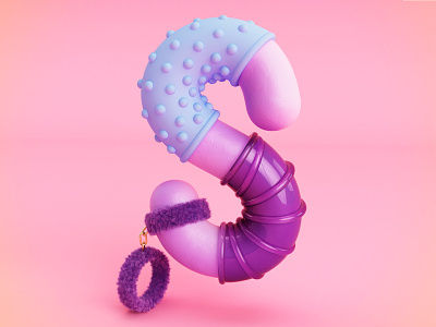 Sex 3d bracelet c4d cinema 4d illustration pink plastic render sex vray