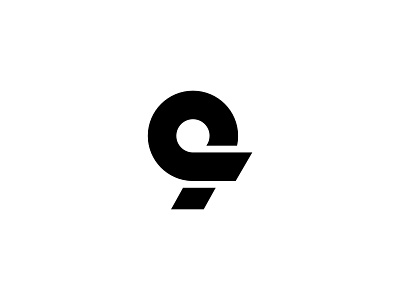 Geometric Number 9 design 9 black bold branding design geometric icon logo minimalistic nine number speed strong white