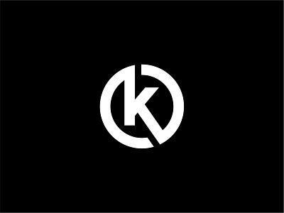 Round K Letter Icon bold branding design icon illustration k lettering lettermark line logo monogram strong vector