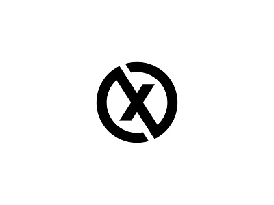 Letter X Round Logo