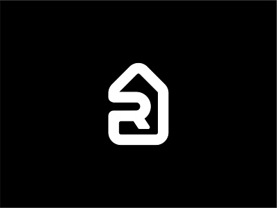 R + House Logo Design