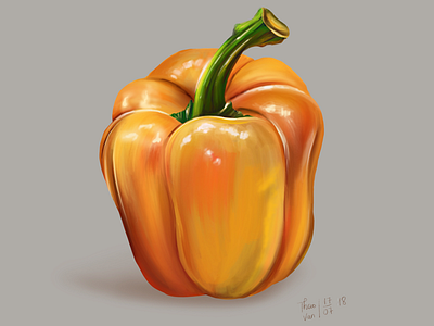 Bell pepper 🛎 food illustration ipad painting photoshop procreate